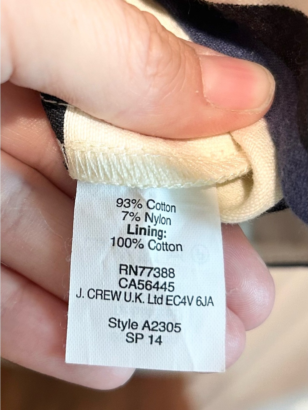 J.Crew Red Navy Ivory Stripe Fit & Flare Dress Sleeveless Pockets 8 - Picture 8 of 10